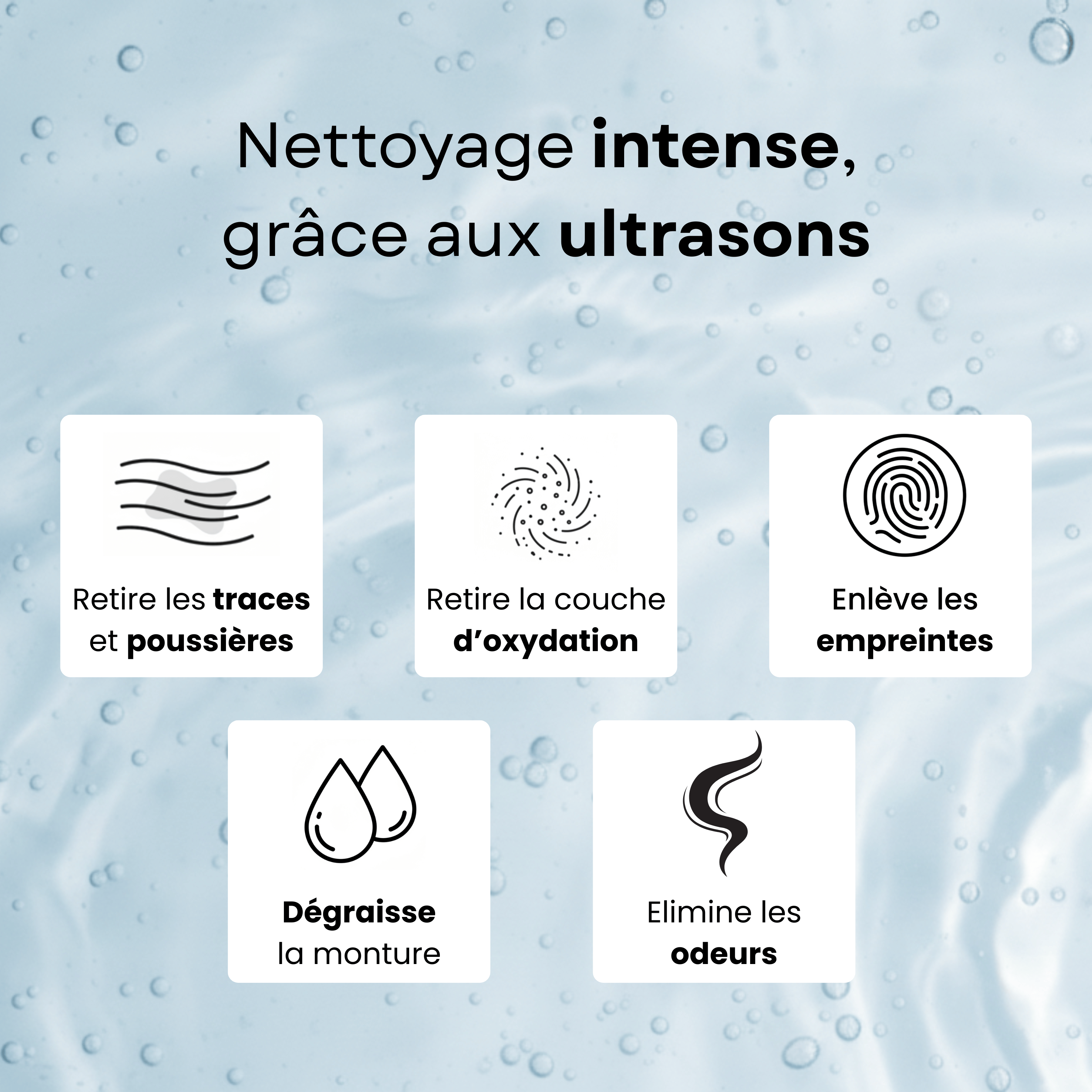 Nettoyeur à ultrasons pour lunettes