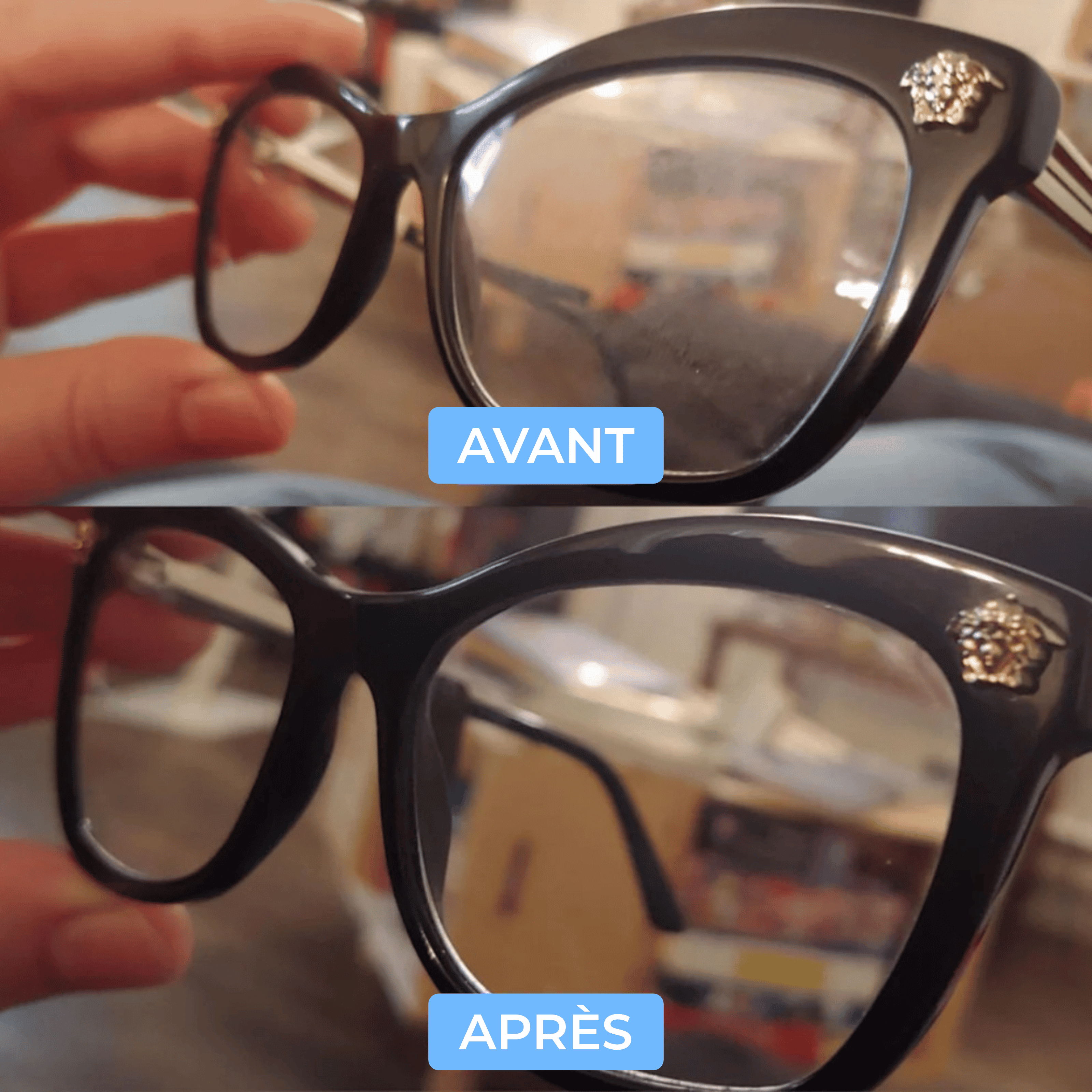 Nettoyeur à ultrasons pour lunettes