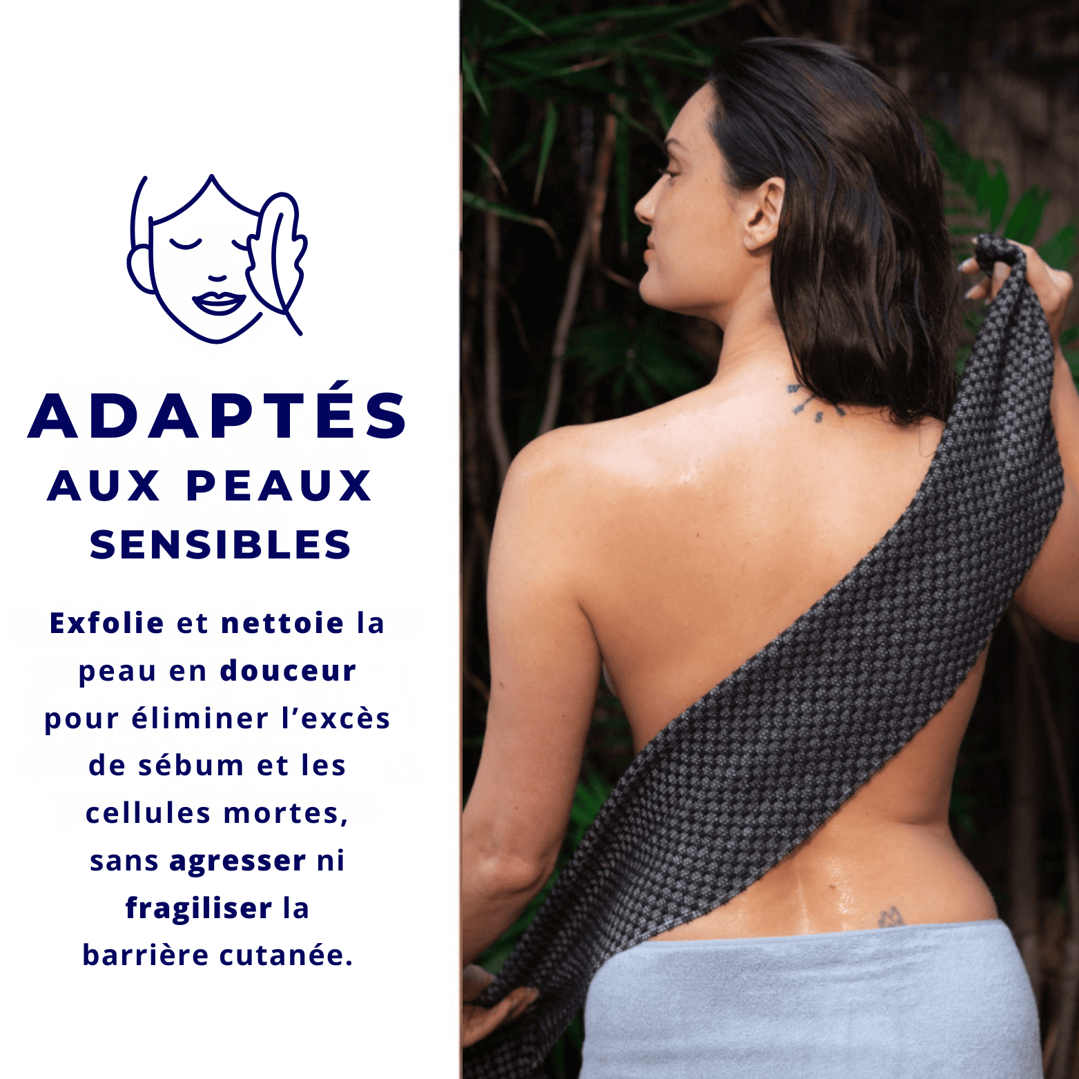Serviette Exfoliante Japonaise