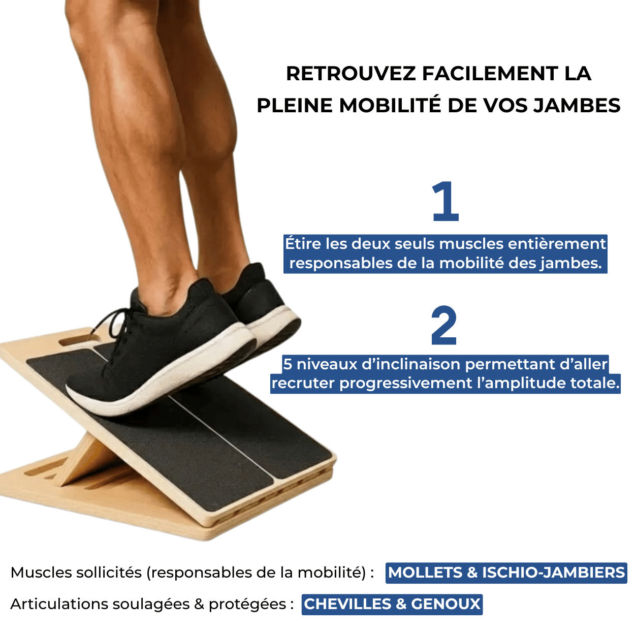 Planche Inclinée - Retrouver la pleine mobilité des jambes