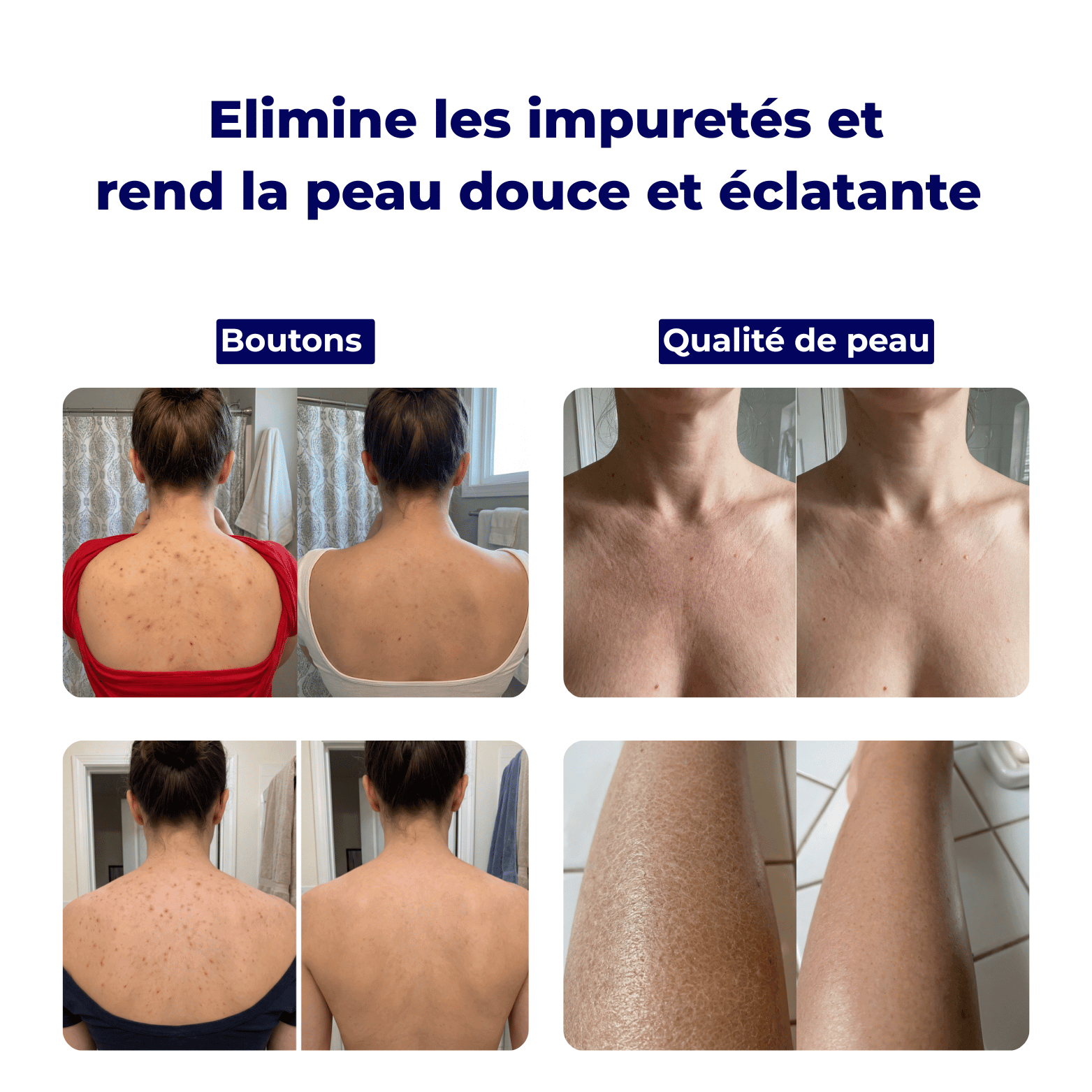 Serviette de douche japonaise exfoliante et antibactérienne