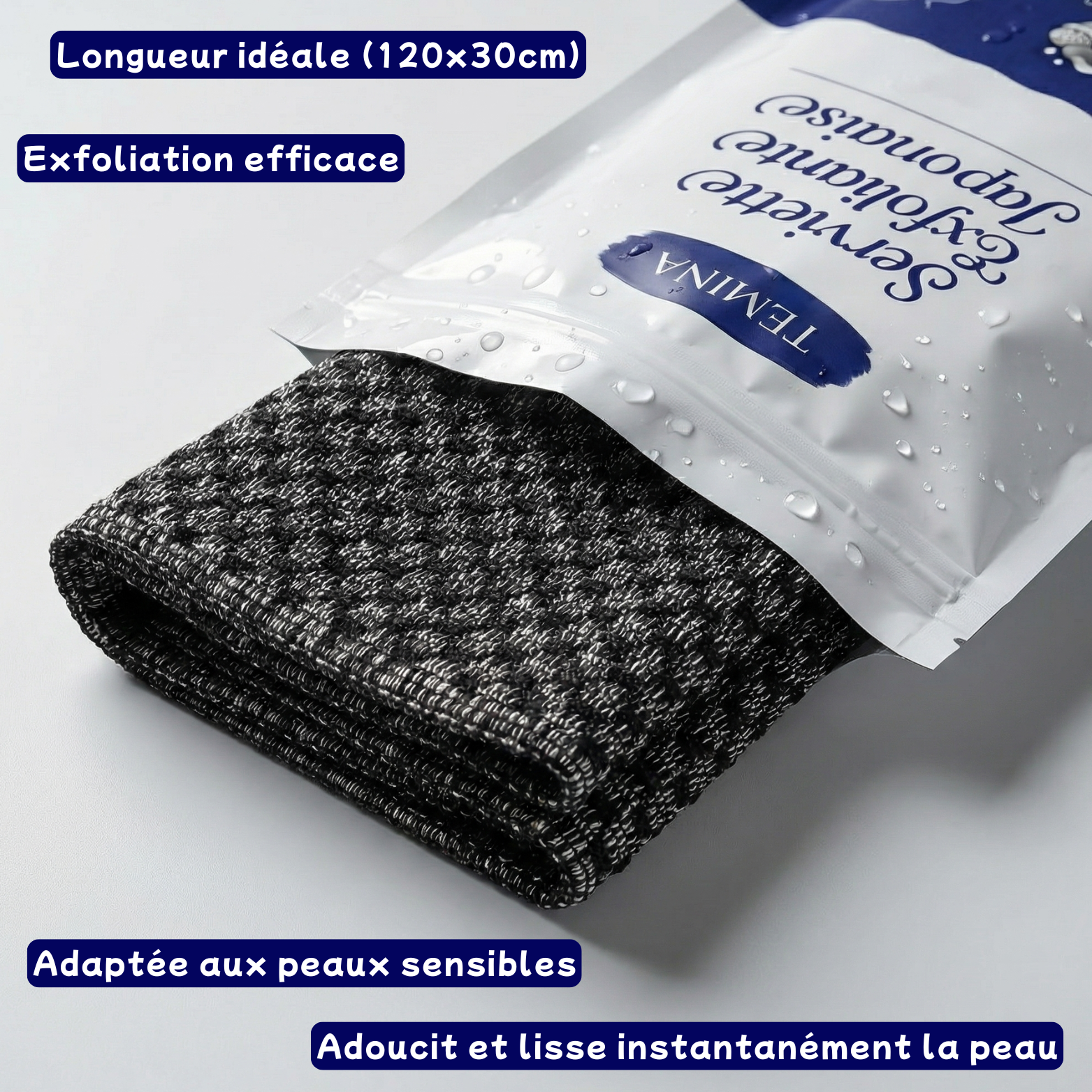 Serviette Exfoliante Japonaise