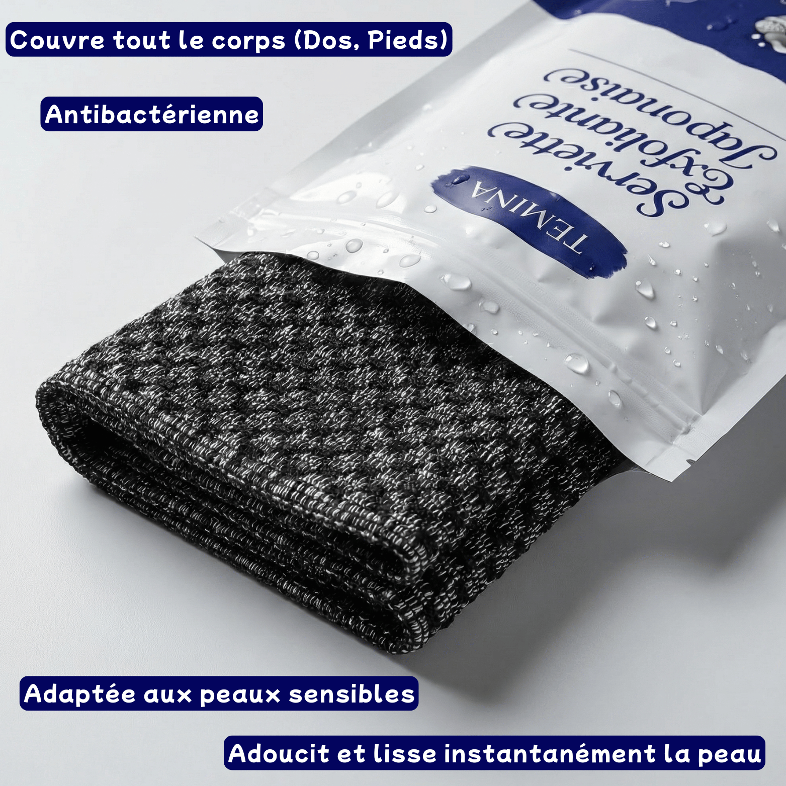 Serviette Exfoliante Japonaise