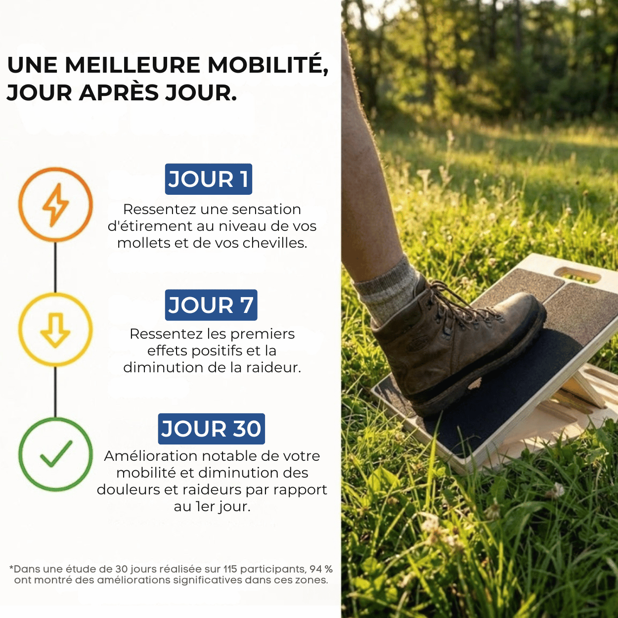 Planche Inclinée - Retrouver la pleine mobilité des jambes