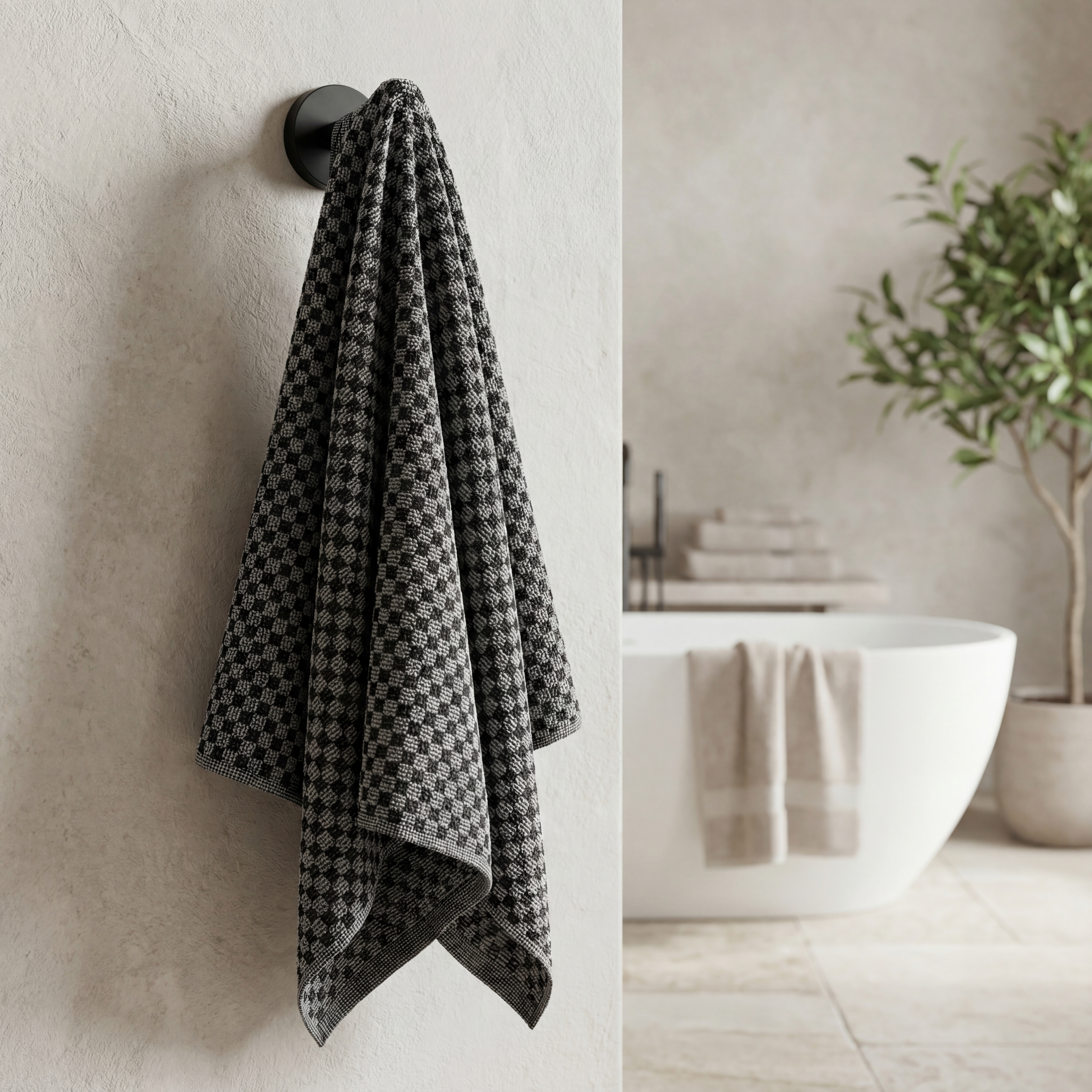 Serviette de douche japonaise exfoliante et antibactérienne