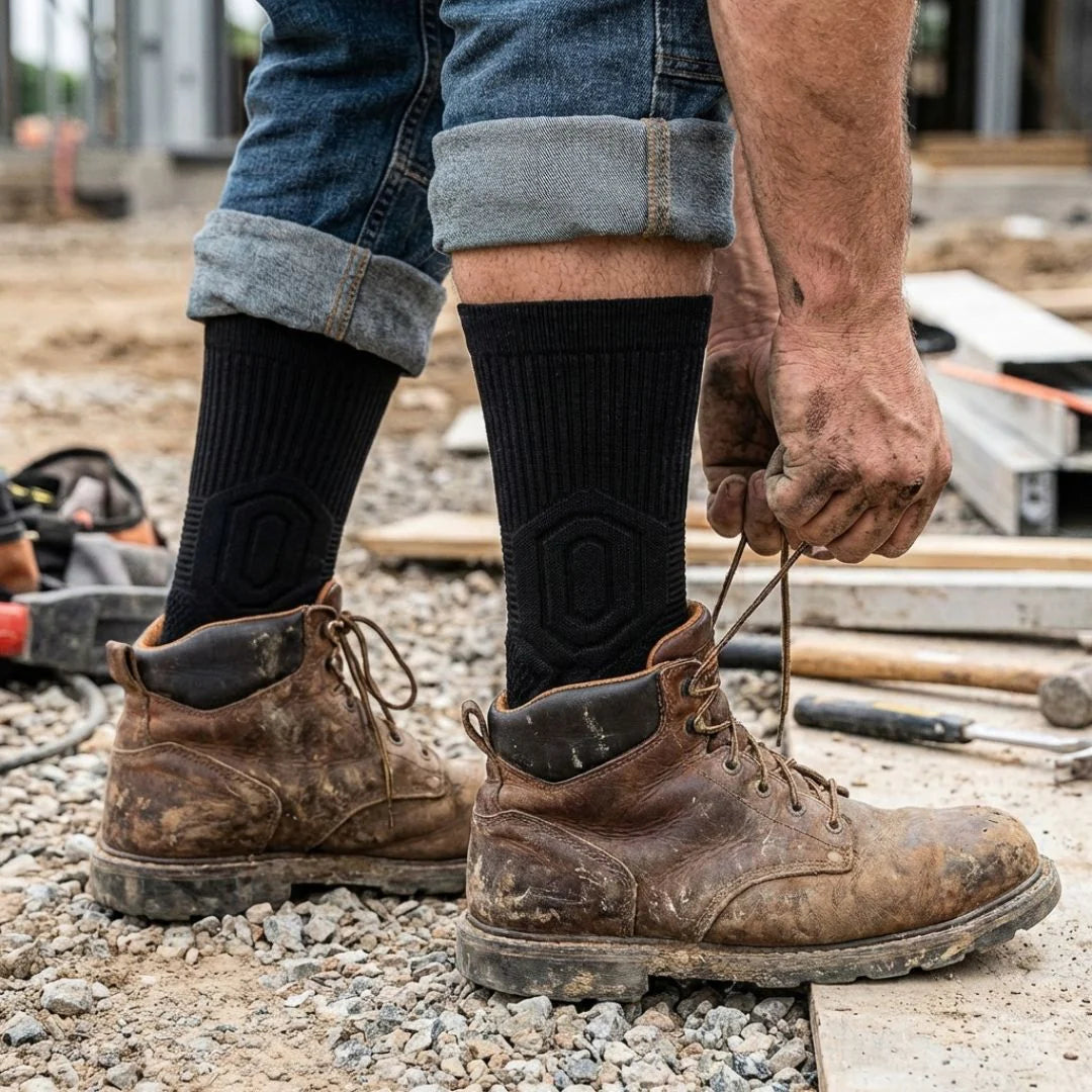 Chaussettes de Travail en Bambou Rembourrées et Aérées