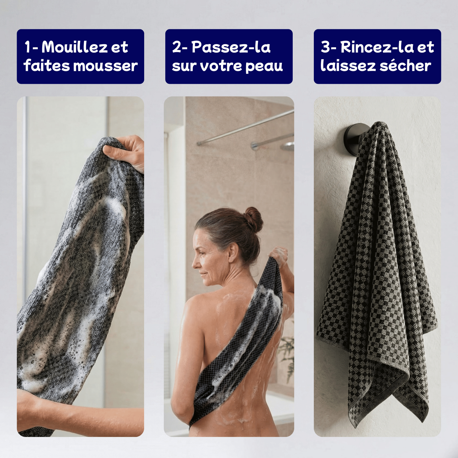 Serviette Exfoliante Japonaise