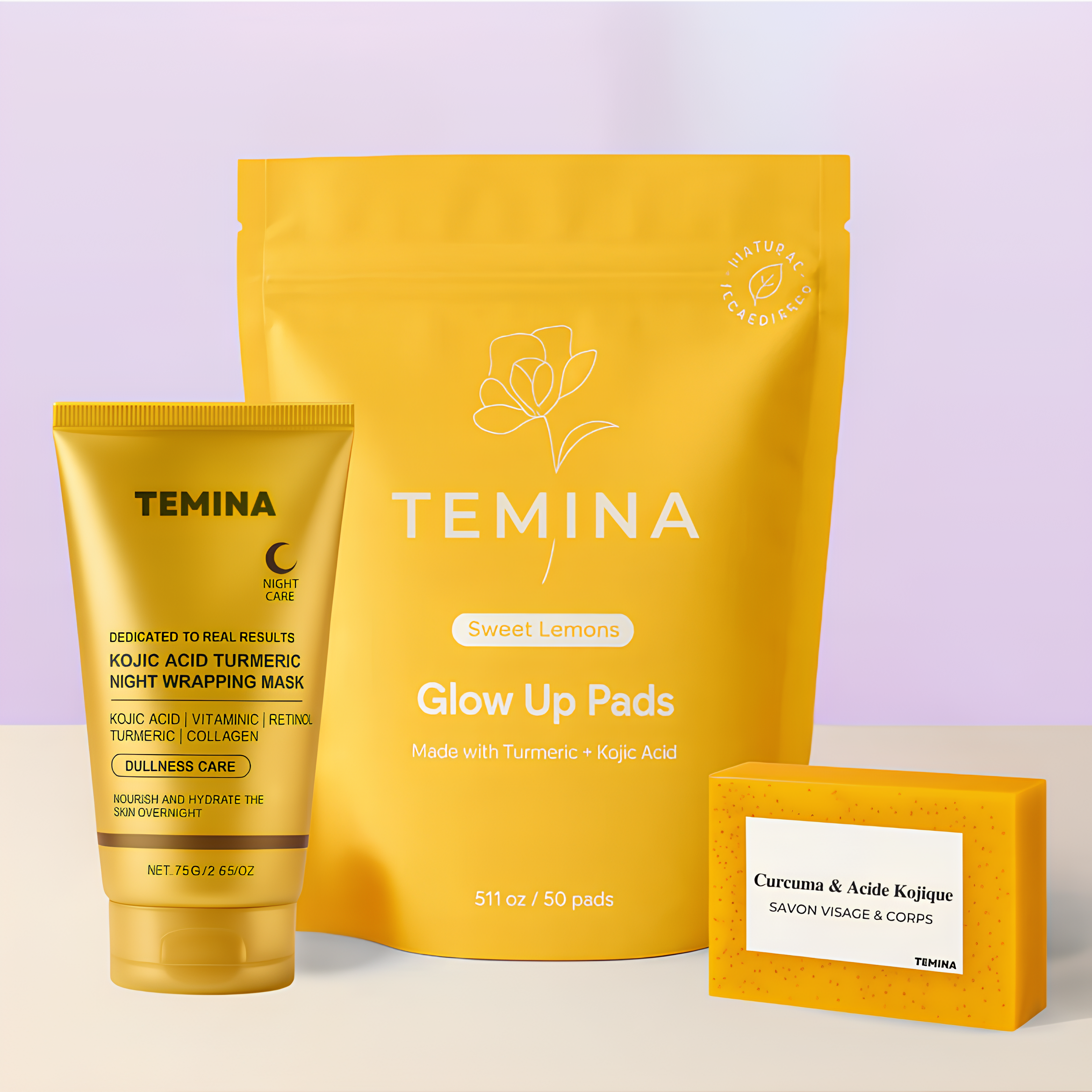 Le Trio d'Or au Curcuma & Acide Kojique (Pack Complet)